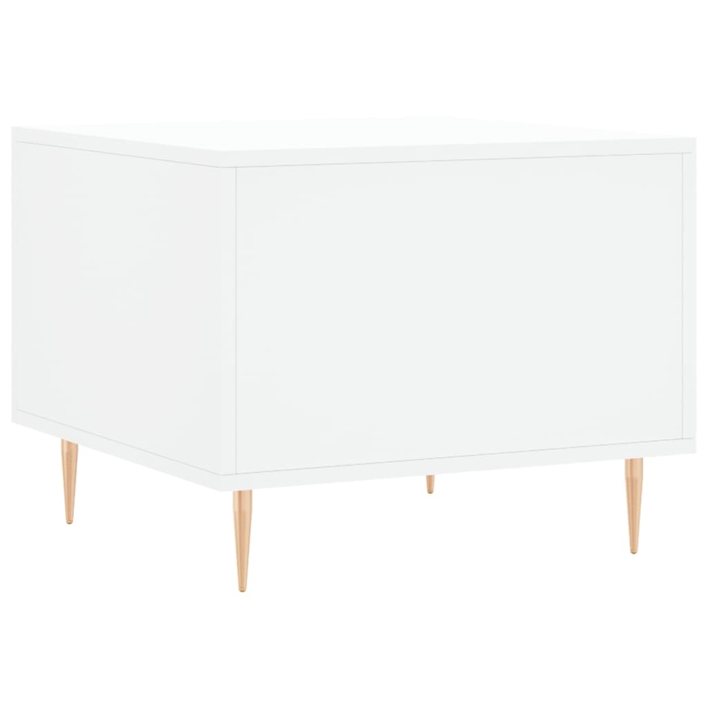 Tables basses 2 pcs blanc 50x50x40 cm bois d’ingénierie - Tables basses