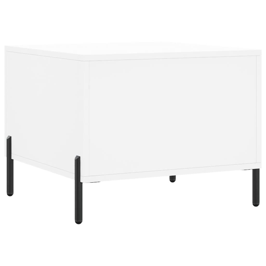 Tables basses 2 pcs blanc 50x50x40 cm bois d’ingénierie - Tables basses