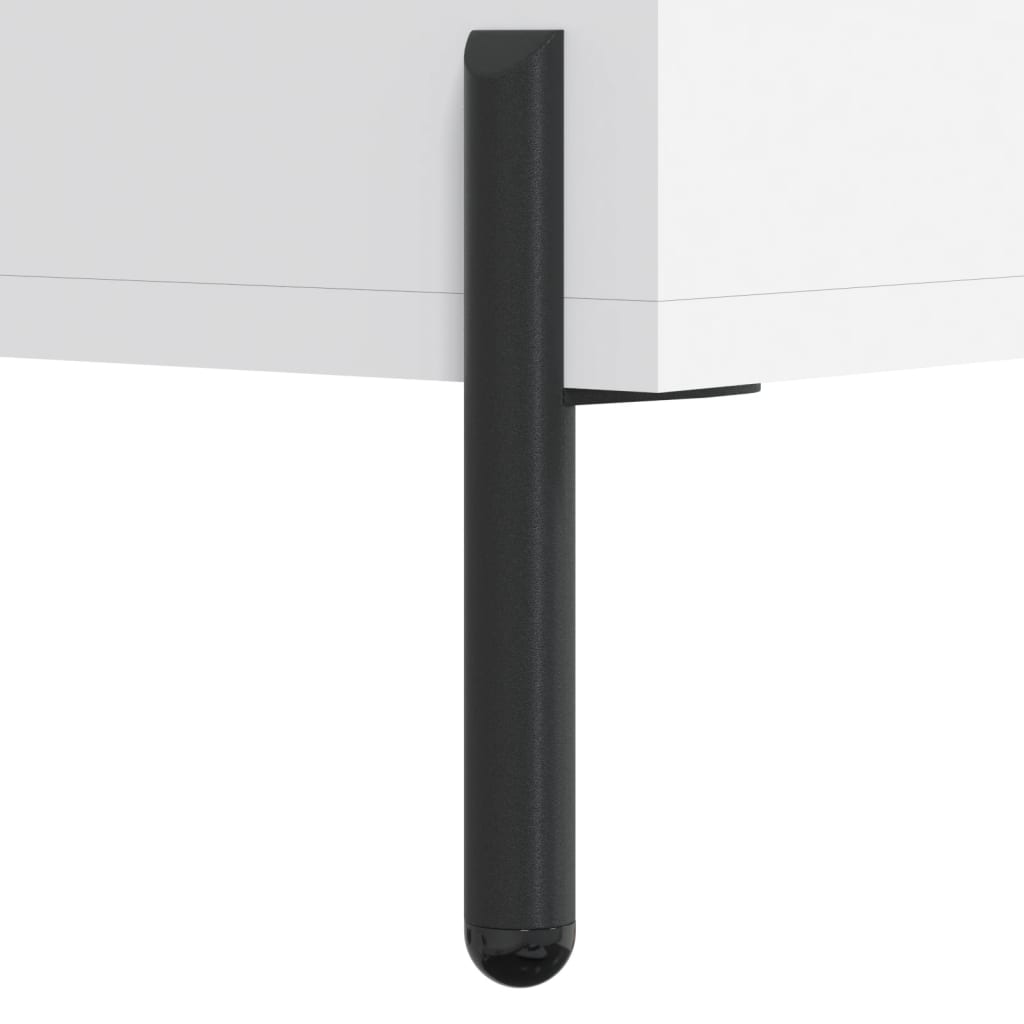 Tables basses 2 pcs blanc 50x50x40 cm bois d’ingénierie - Tables basses