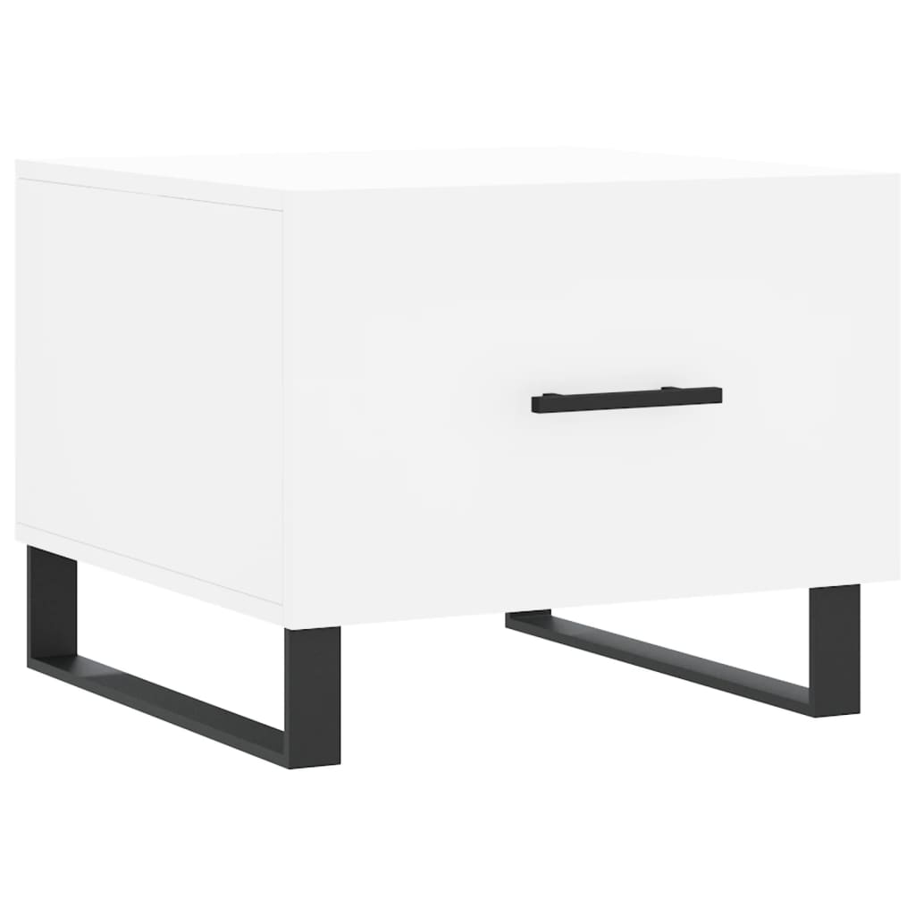 Tables basses 2 pcs blanc 50x50x40 cm bois d’ingénierie - Tables basses