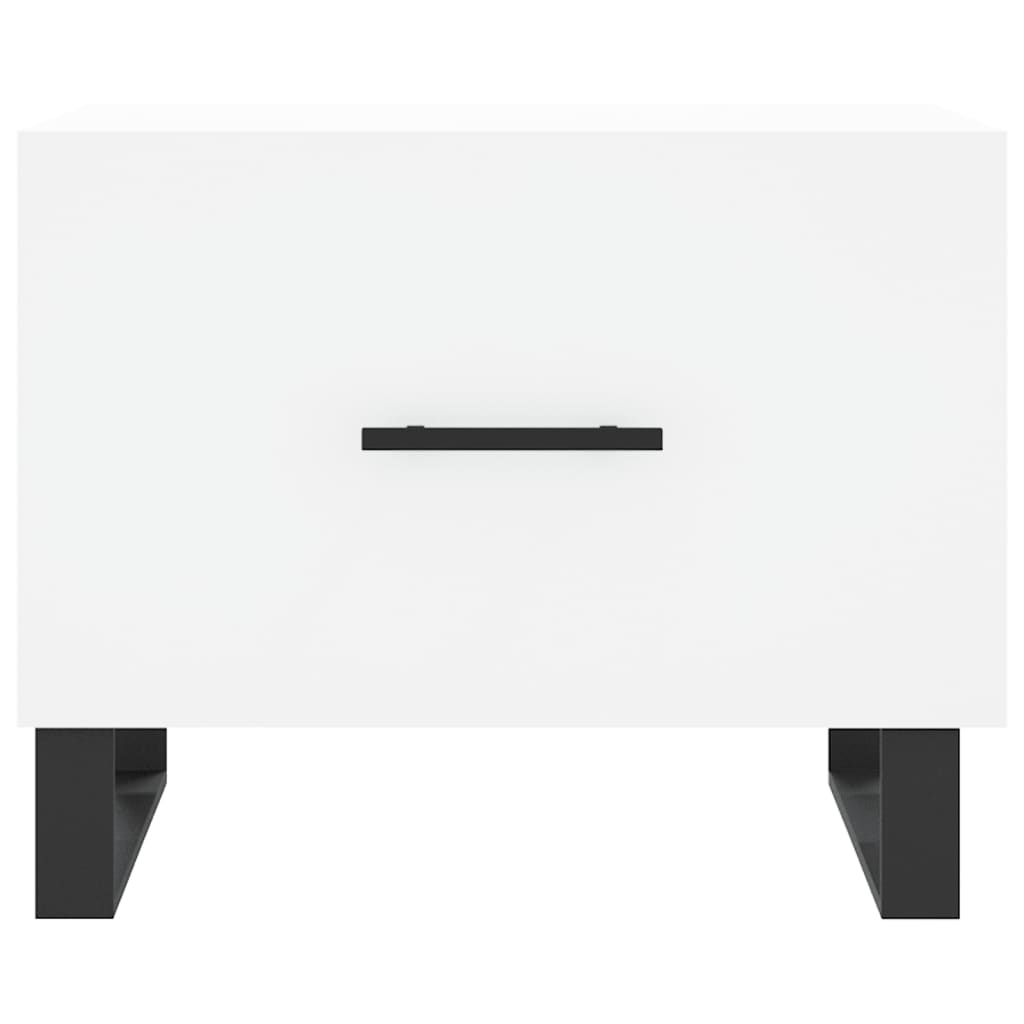 Tables basses 2 pcs blanc 50x50x40 cm bois d’ingénierie - Tables basses