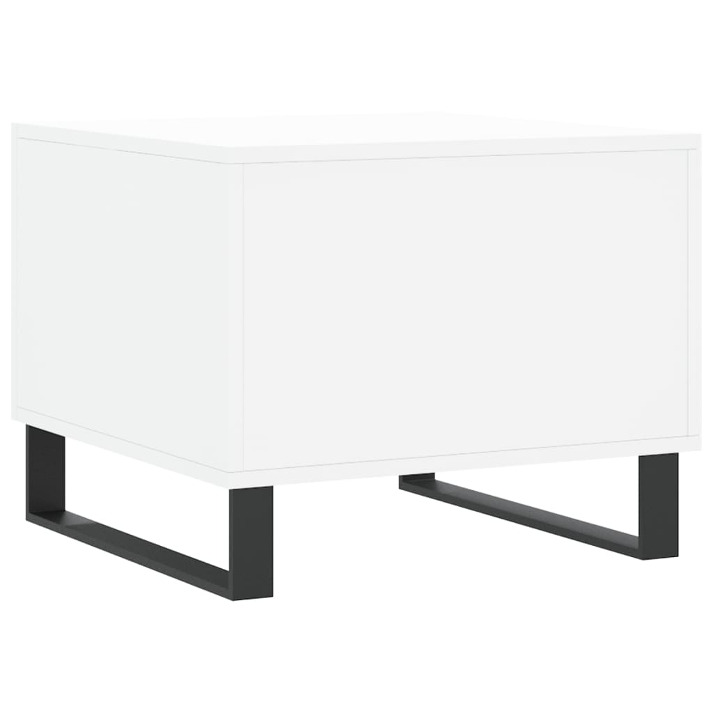 Tables basses 2 pcs blanc 50x50x40 cm bois d’ingénierie - Tables basses