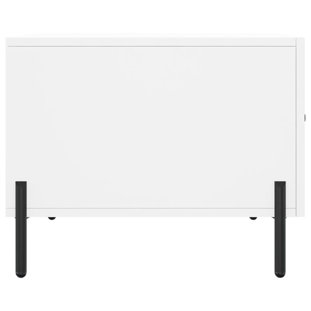 Tables basses 2 pcs blanc 50x50x40 cm bois d’ingénierie - Tables basses