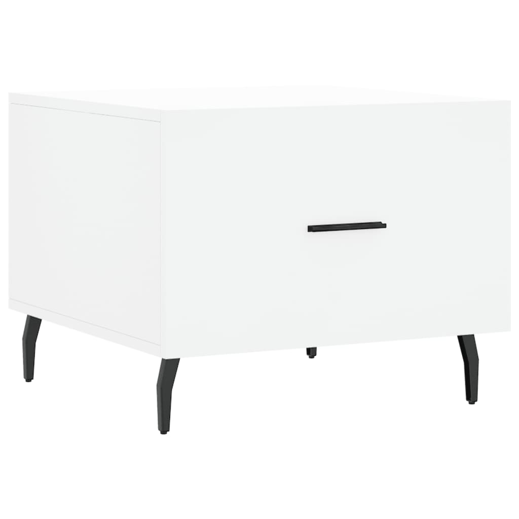 Tables basses 2 pcs blanc 50x50x40 cm bois d’ingénierie - Tables basses