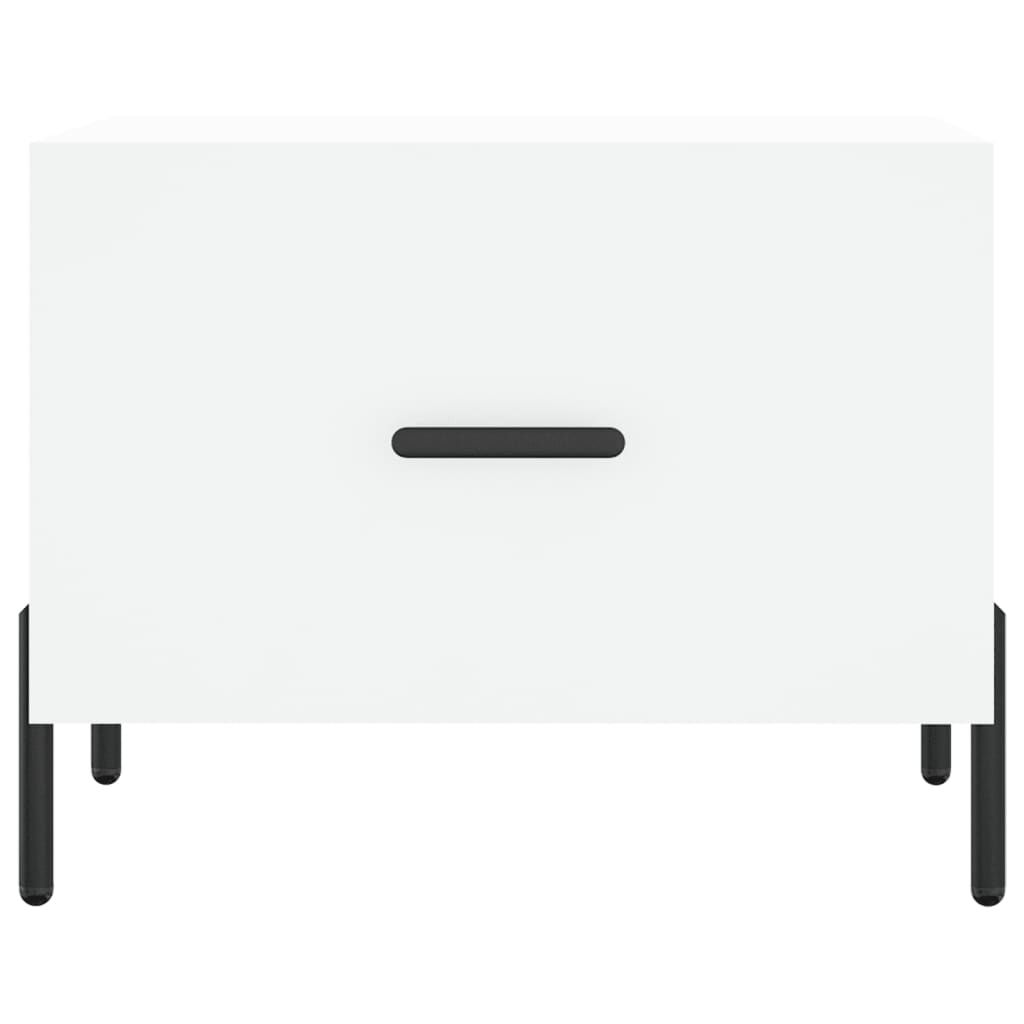 Tables basses 2 pcs blanc 50x50x40 cm bois d’ingénierie - Tables basses
