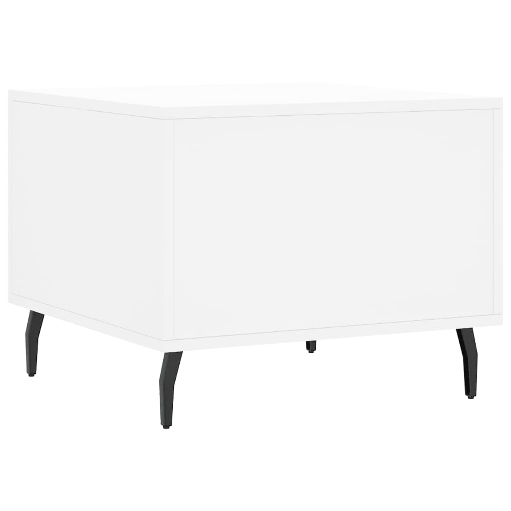 Tables basses 2 pcs blanc 50x50x40 cm bois d’ingénierie - Tables basses