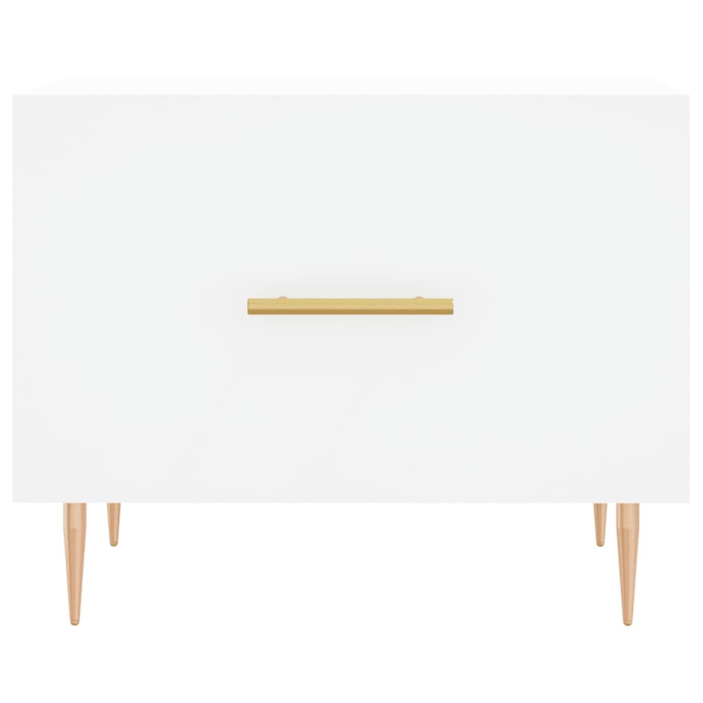 Tables basses 2 pcs blanc 50x50x40 cm bois d’ingénierie - Tables basses