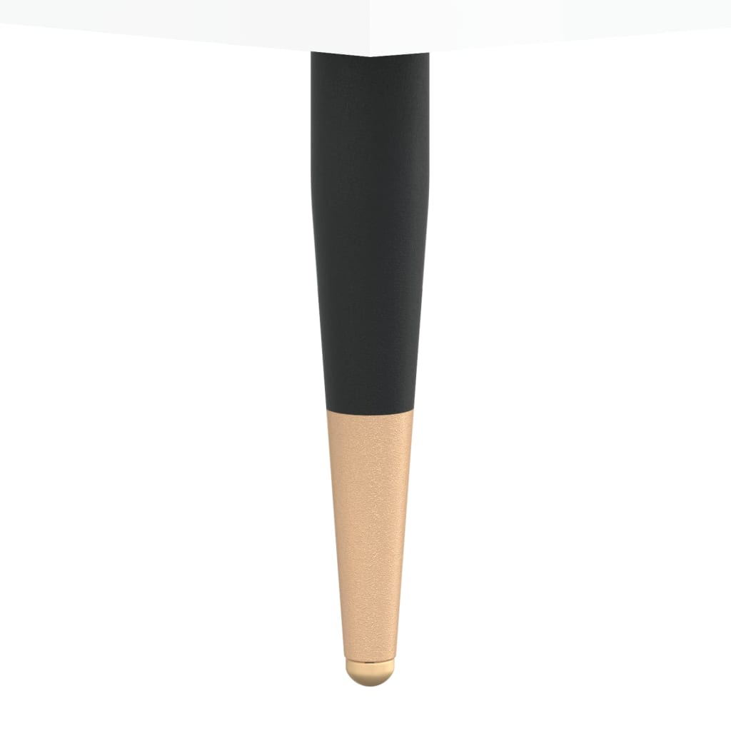 Tables basses 2 pcs blanc brillant 50x46x35cm bois d’ingénierie - Tables basses