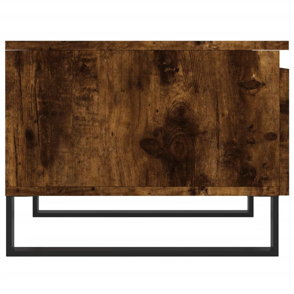 Tables basses 2 pcs chêne fumé 50x46x35 cm bois d’ingénierie - Tables basses