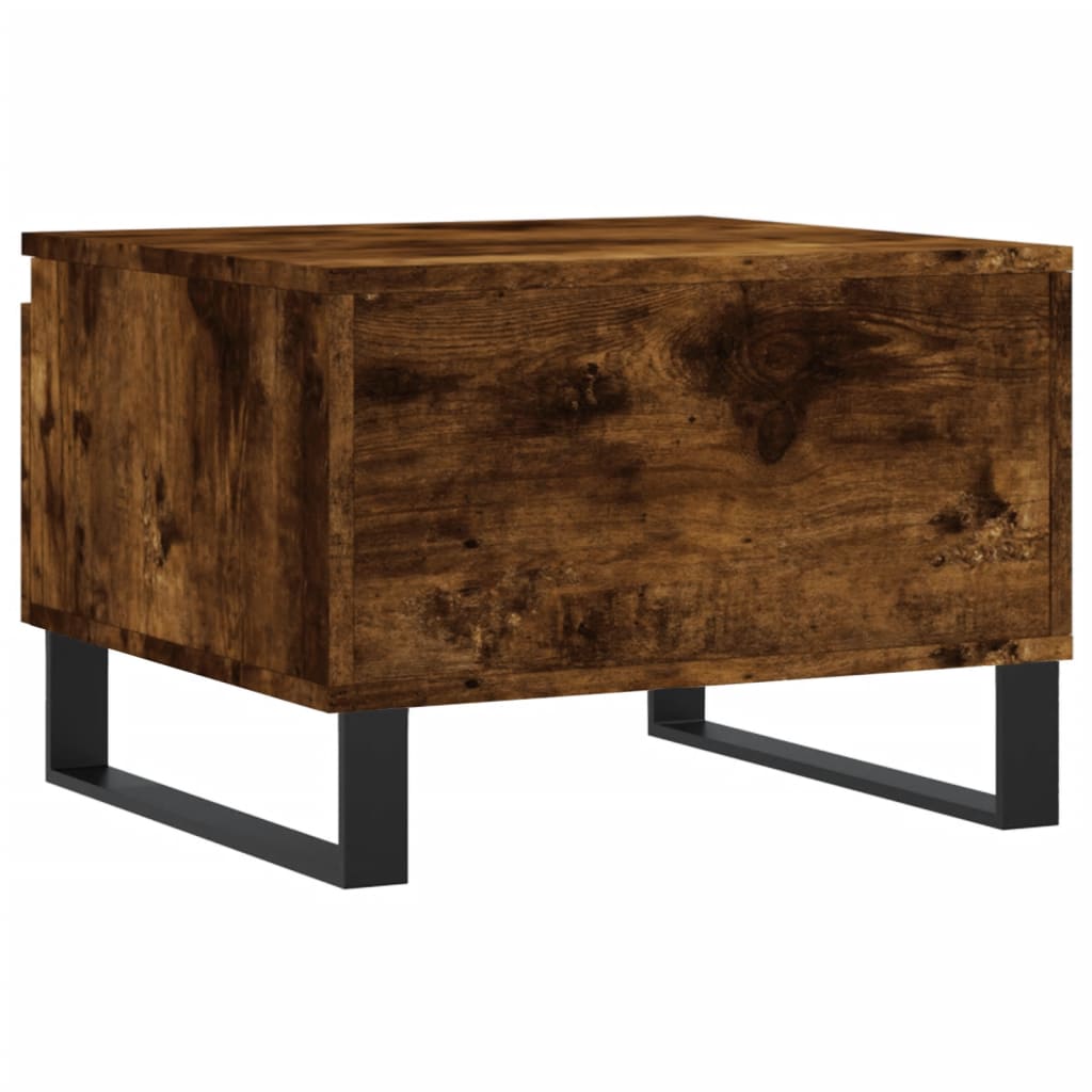 Tables basses 2 pcs chêne fumé 50x46x35 cm bois d’ingénierie - Tables basses