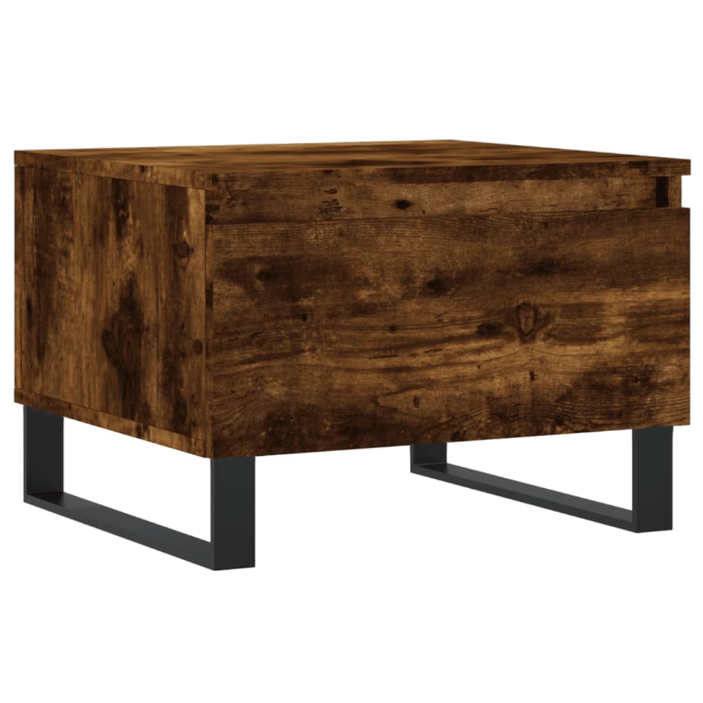 Tables basses 2 pcs chêne fumé 50x46x35 cm bois d’ingénierie - Tables basses