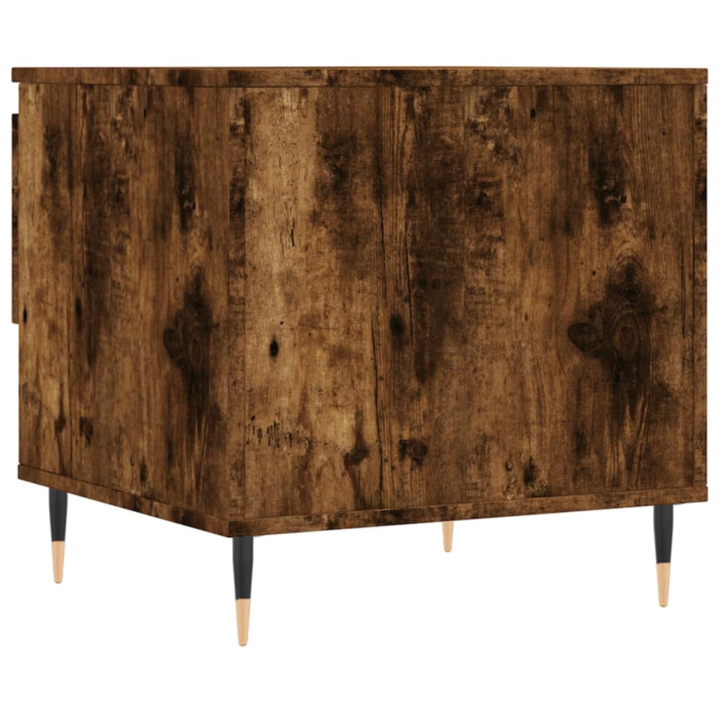 Tables basses 2 pcs chêne fumé 50x46x50 cm bois d’ingénierie - Tables basses