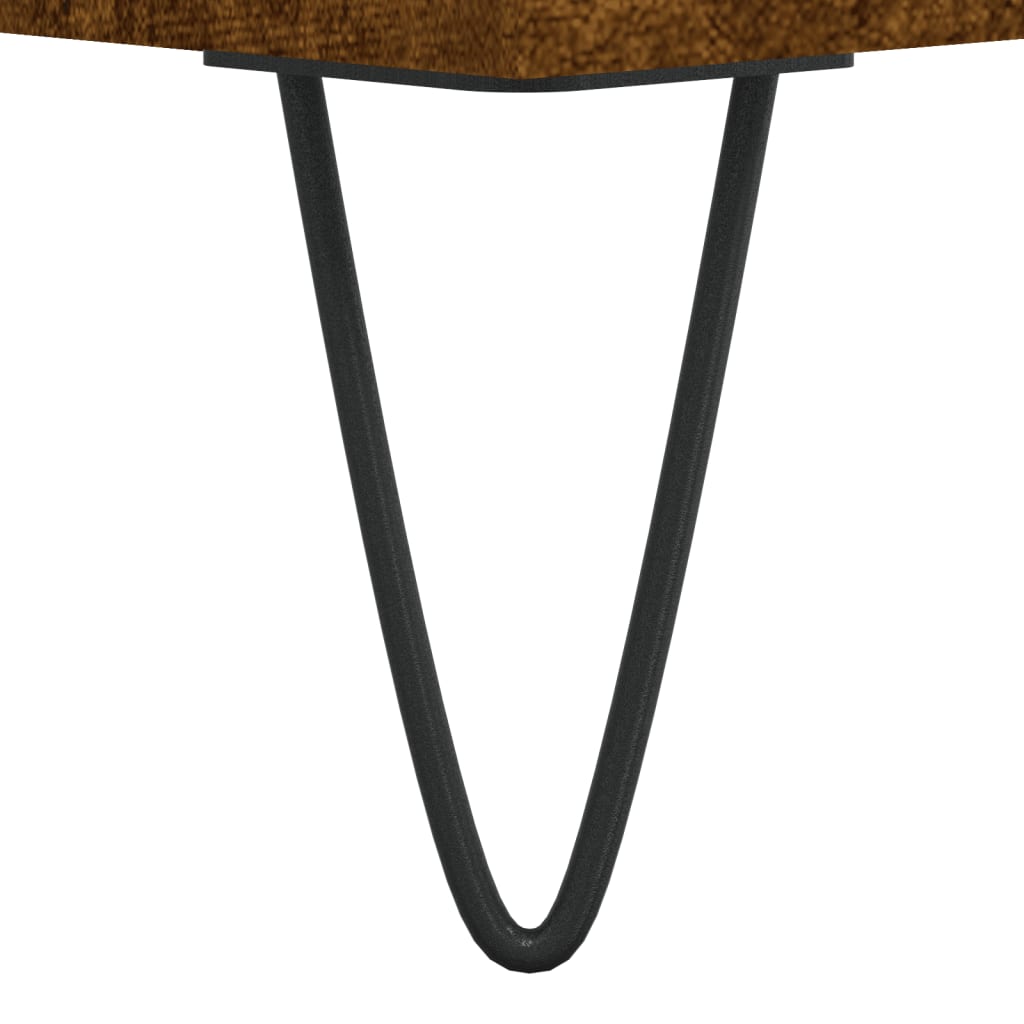 Tables basses 2 pcs chêne fumé 50x50x40 cm bois d’ingénierie - Tables basses