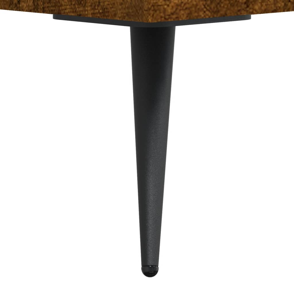 Tables basses 2 pcs chêne fumé 50x50x40 cm bois d’ingénierie - Tables basses