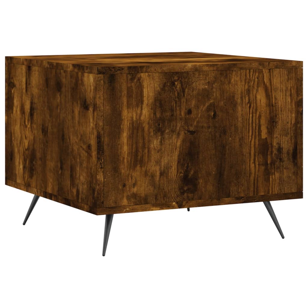 Tables basses 2 pcs chêne fumé 50x50x40 cm bois d’ingénierie - Tables basses