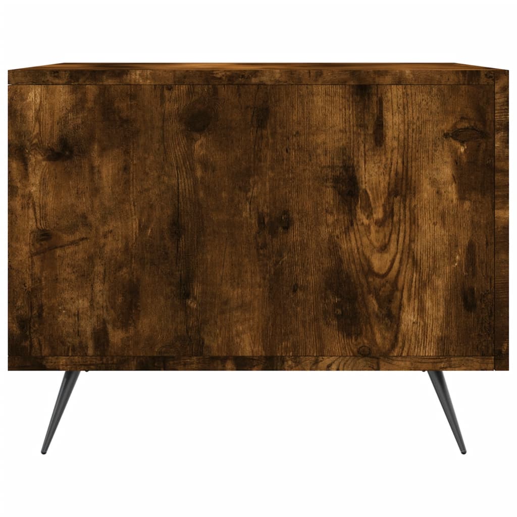 Tables basses 2 pcs chêne fumé 50x50x40 cm bois d’ingénierie - Tables basses