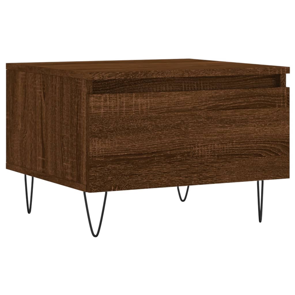 Tables basses 2 pcs chêne marron 50x46x35 cm bois d’ingénierie - Tables basses