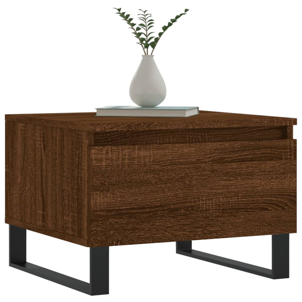 Tables basses 2 pcs chêne marron 50x46x35 cm bois d’ingénierie - Tables basses