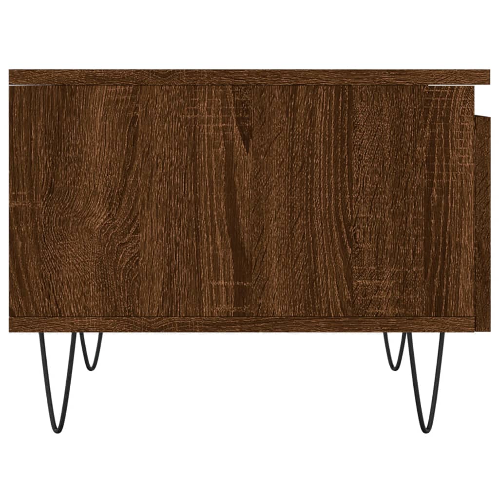 Tables basses 2 pcs chêne marron 50x46x35 cm bois d’ingénierie - Tables basses