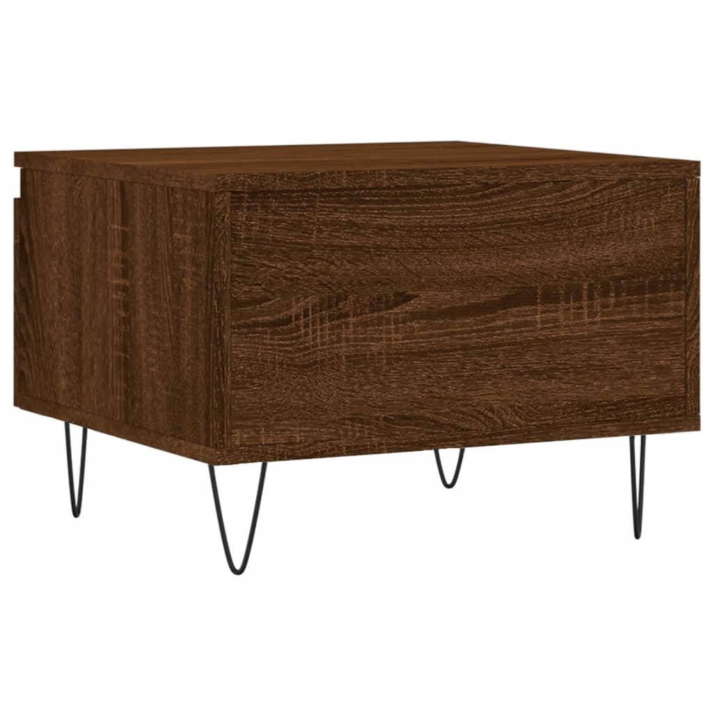 Tables basses 2 pcs chêne marron 50x46x35 cm bois d’ingénierie - Tables basses