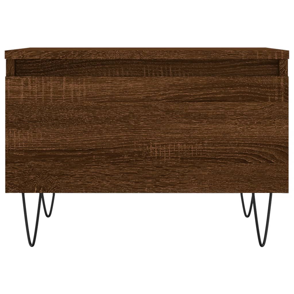 Tables basses 2 pcs chêne marron 50x46x35 cm bois d’ingénierie - Tables basses