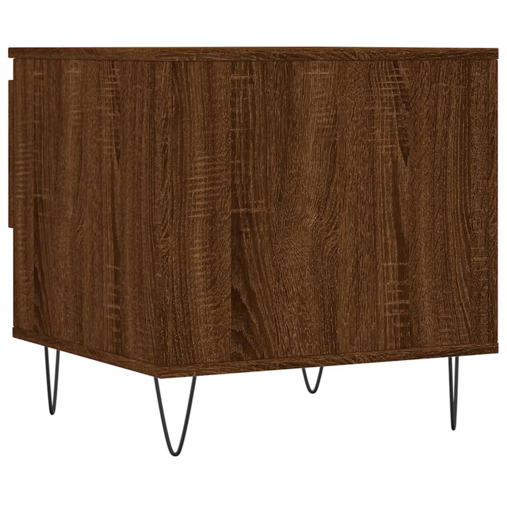 Tables basses 2 pcs chêne marron 50x46x50 cm bois d’ingénierie - Tables basses