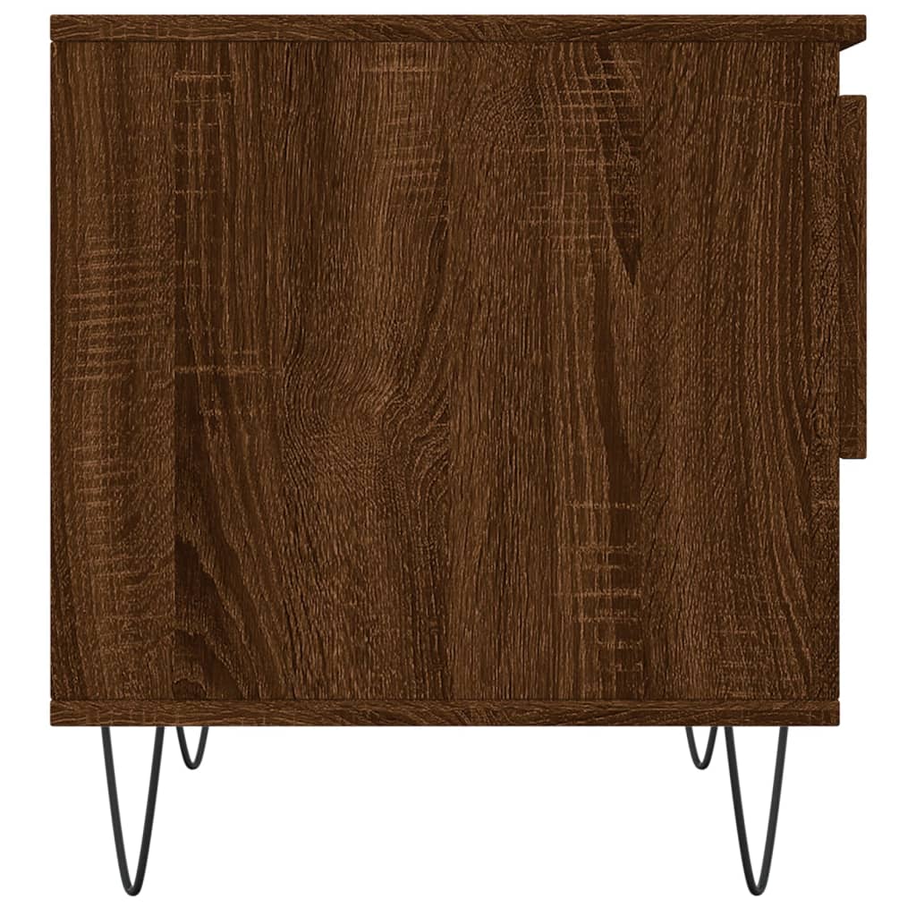 Tables basses 2 pcs chêne marron 50x46x50 cm bois d’ingénierie - Tables basses