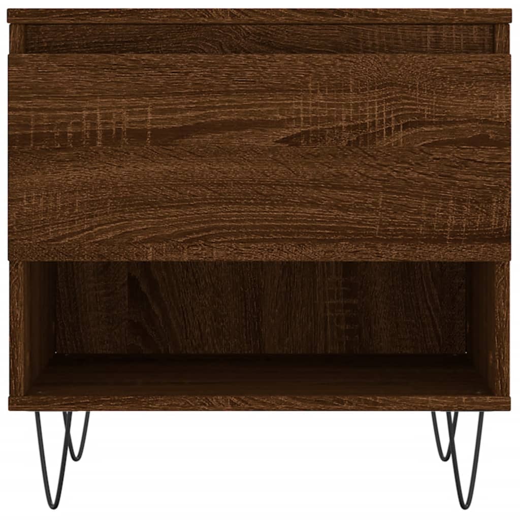 Tables basses 2 pcs chêne marron 50x46x50 cm bois d’ingénierie - Tables basses