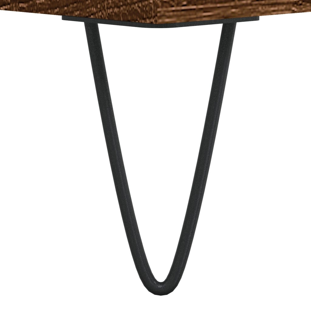 Tables basses 2 pcs chêne marron 50x46x50 cm bois d’ingénierie - Tables basses