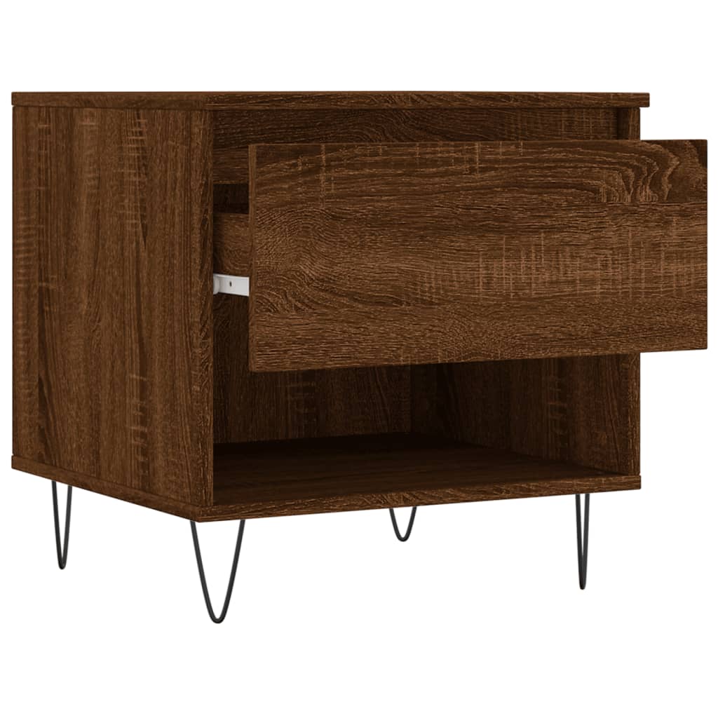 Tables basses 2 pcs chêne marron 50x46x50 cm bois d’ingénierie - Tables basses