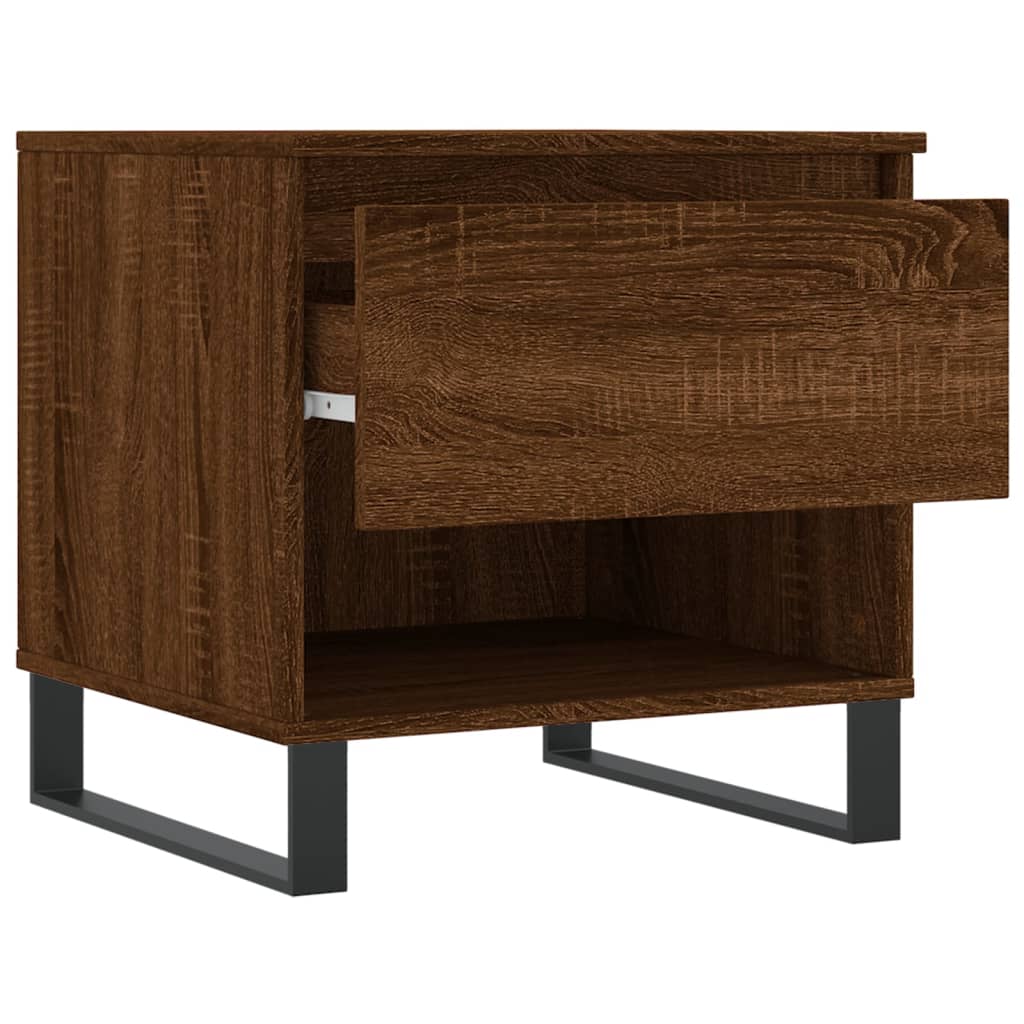 Tables basses 2 pcs chêne marron 50x46x50 cm bois d’ingénierie - Tables basses