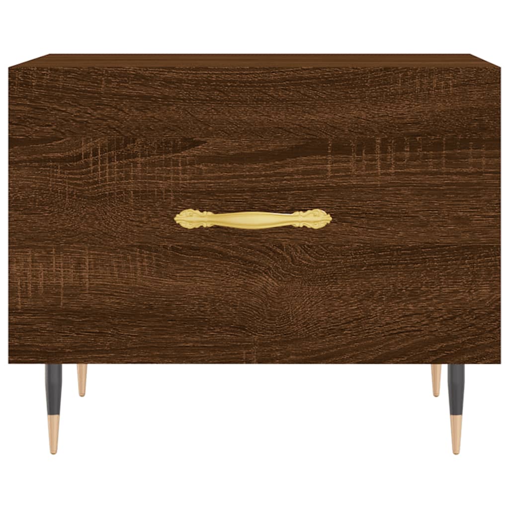 Tables basses 2 pcs chêne marron 50x50x40 cm bois d’ingénierie - Tables basses