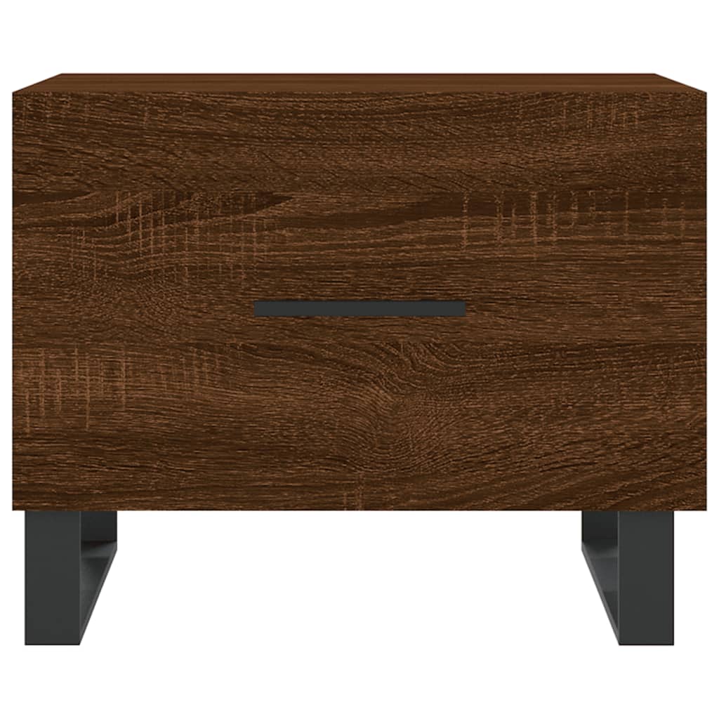 Tables basses 2 pcs chêne marron 50x50x40 cm bois d’ingénierie - Tables basses