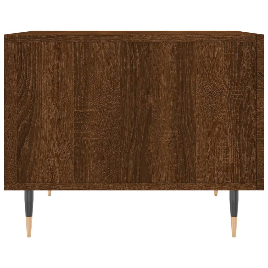 Tables basses 2 pcs chêne marron 50x50x40 cm bois d’ingénierie - Tables basses