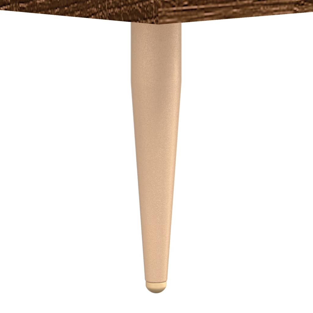 Tables basses 2 pcs chêne marron 50x50x40 cm bois d’ingénierie - Tables basses
