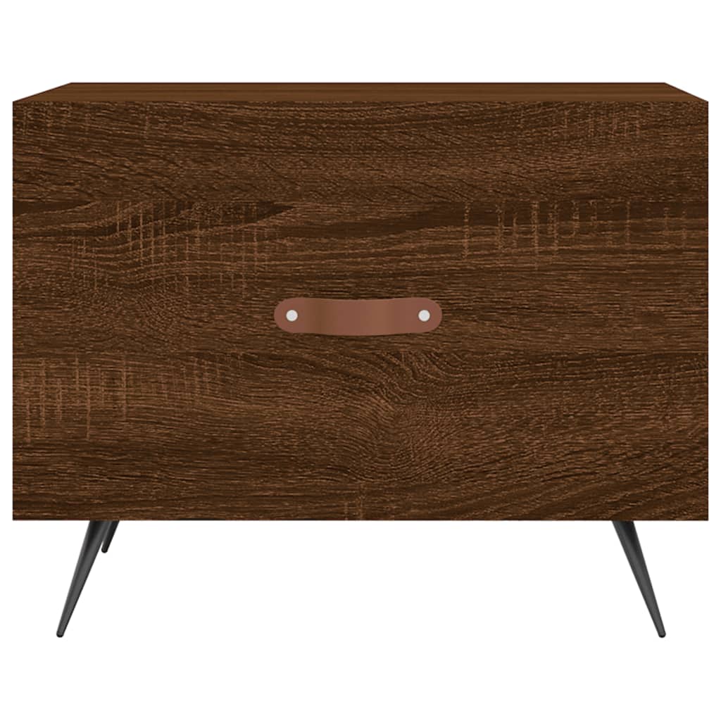 Tables basses 2 pcs chêne marron 50x50x40 cm bois d’ingénierie - Tables basses