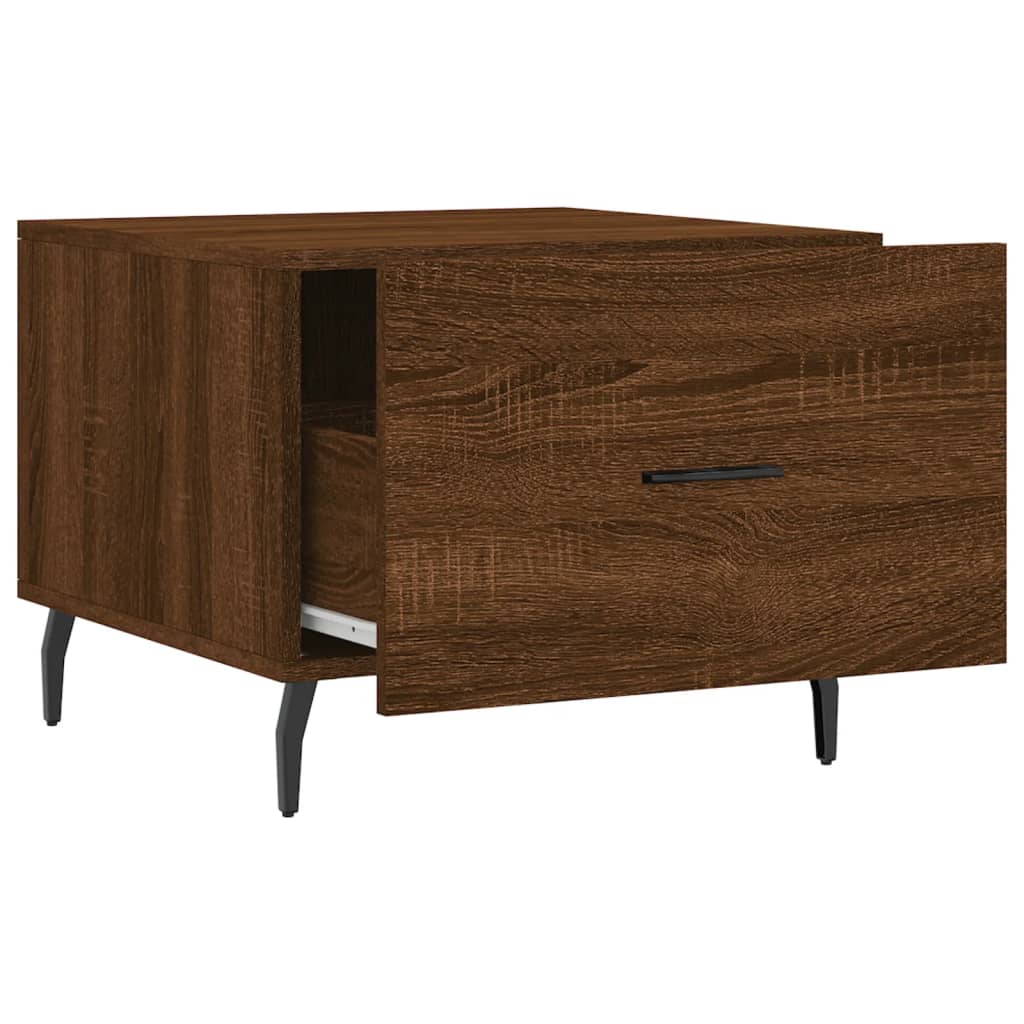 Tables basses 2 pcs chêne marron 50x50x40 cm bois d’ingénierie - Tables basses
