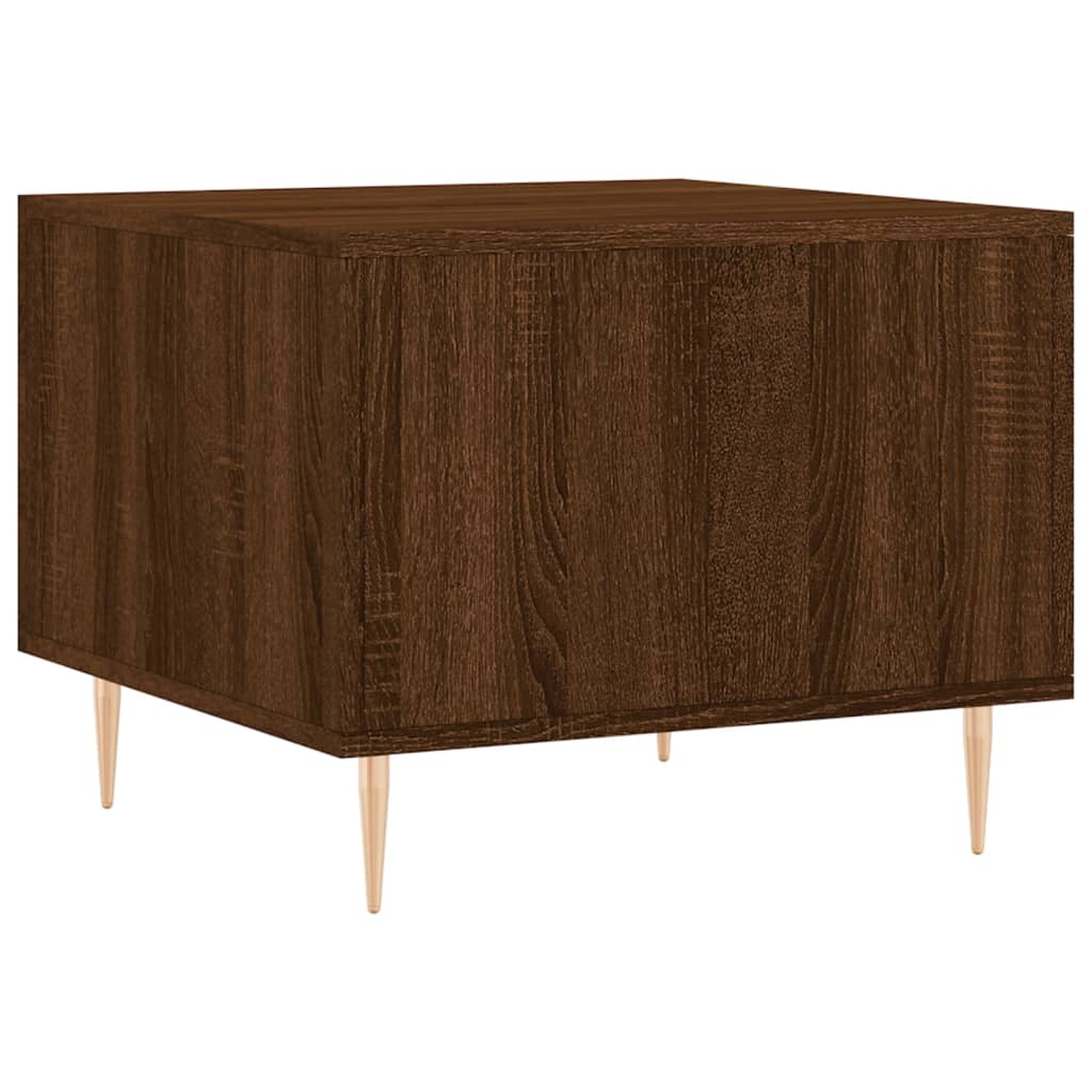 Tables basses 2 pcs chêne marron 50x50x40 cm bois d’ingénierie - Tables basses