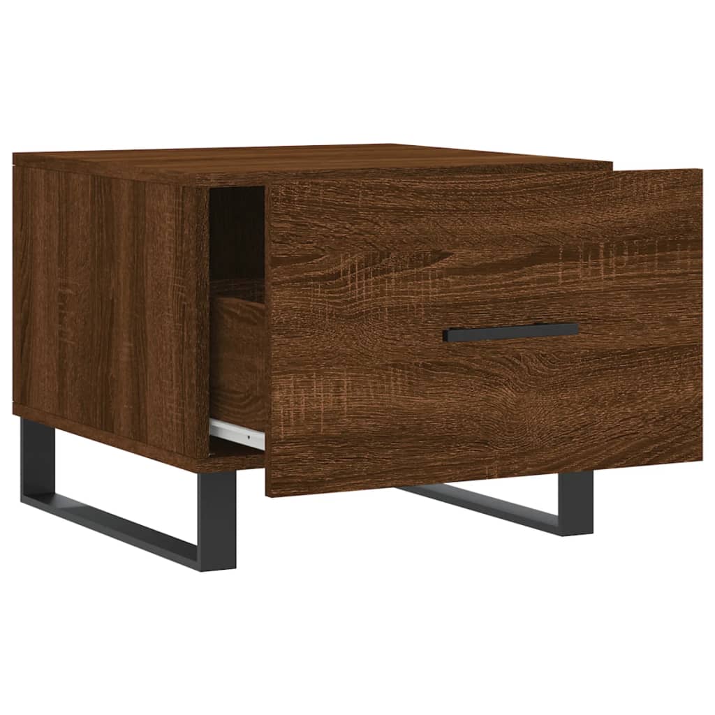 Tables basses 2 pcs chêne marron 50x50x40 cm bois d’ingénierie - Tables basses
