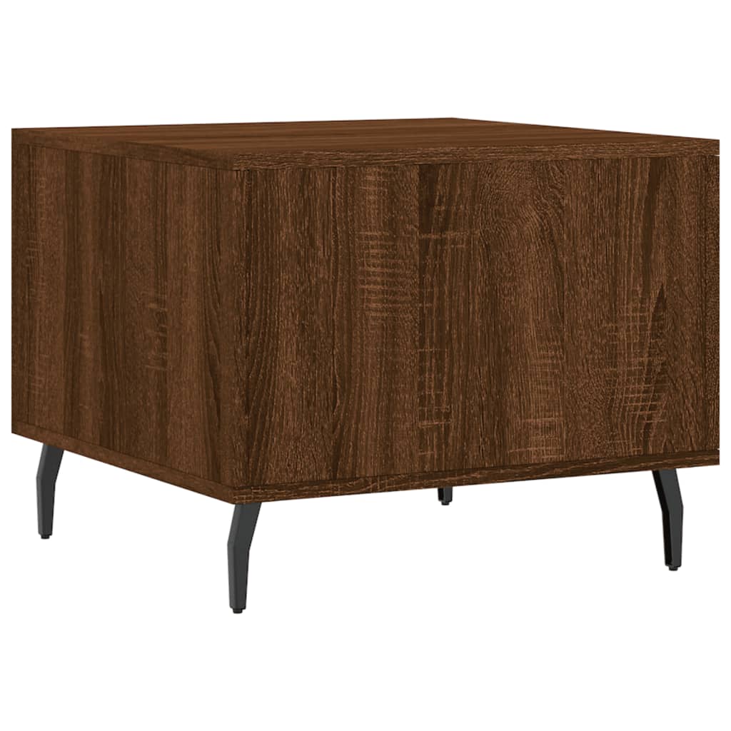 Tables basses 2 pcs chêne marron 50x50x40 cm bois d’ingénierie - Tables basses
