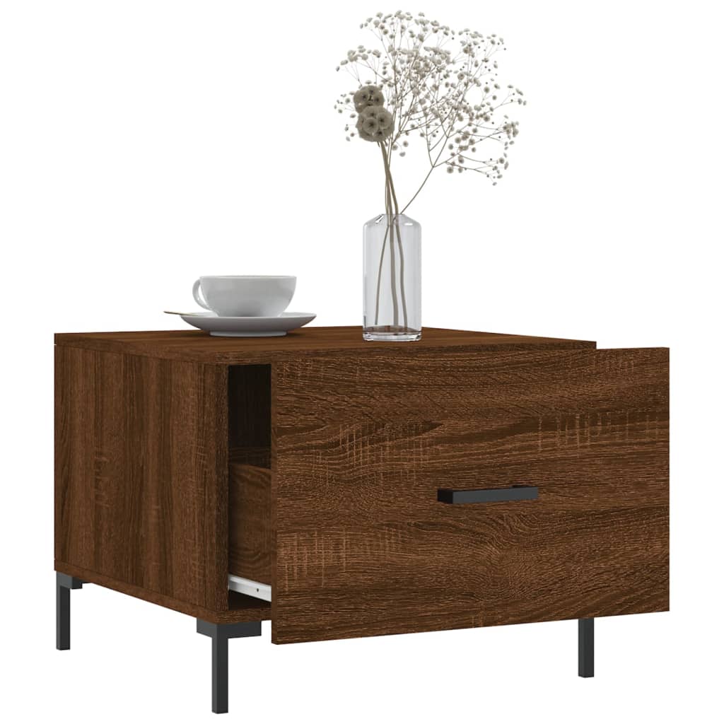 Tables basses 2 pcs chêne marron 50x50x40 cm bois d’ingénierie - Tables basses