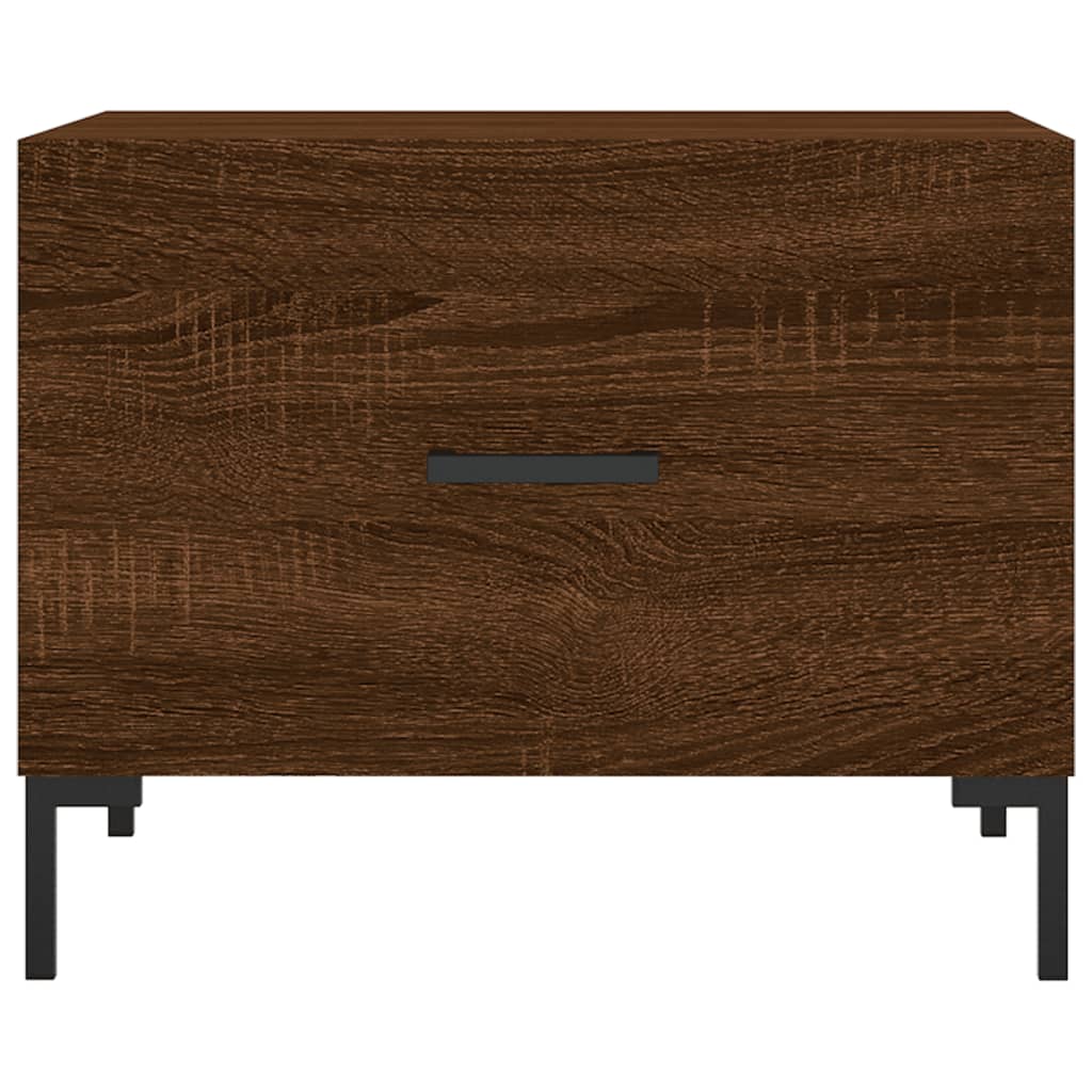 Tables basses 2 pcs chêne marron 50x50x40 cm bois d’ingénierie - Tables basses