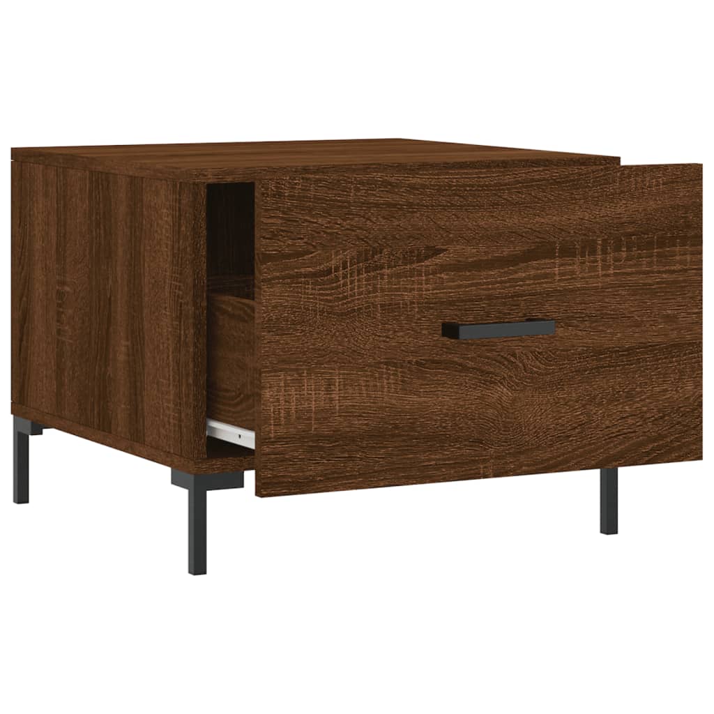 Tables basses 2 pcs chêne marron 50x50x40 cm bois d’ingénierie - Tables basses