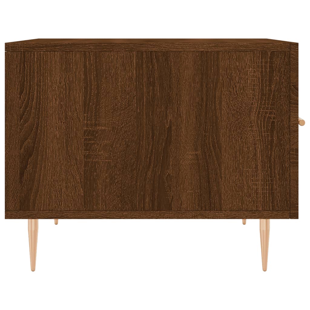 Tables basses 2 pcs chêne marron 50x50x40 cm bois d’ingénierie - Tables basses