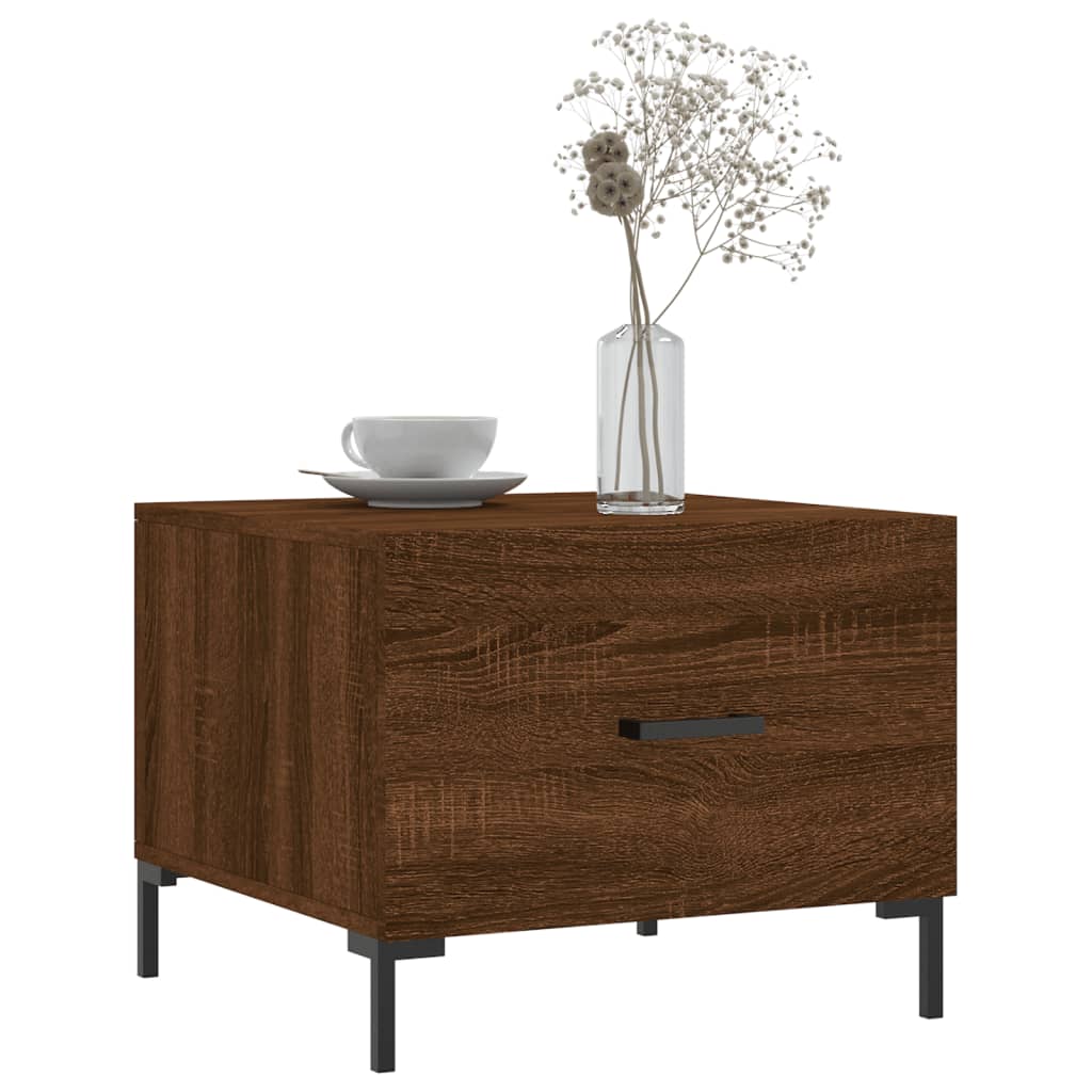 Tables basses 2 pcs chêne marron 50x50x40 cm bois d’ingénierie - Tables basses