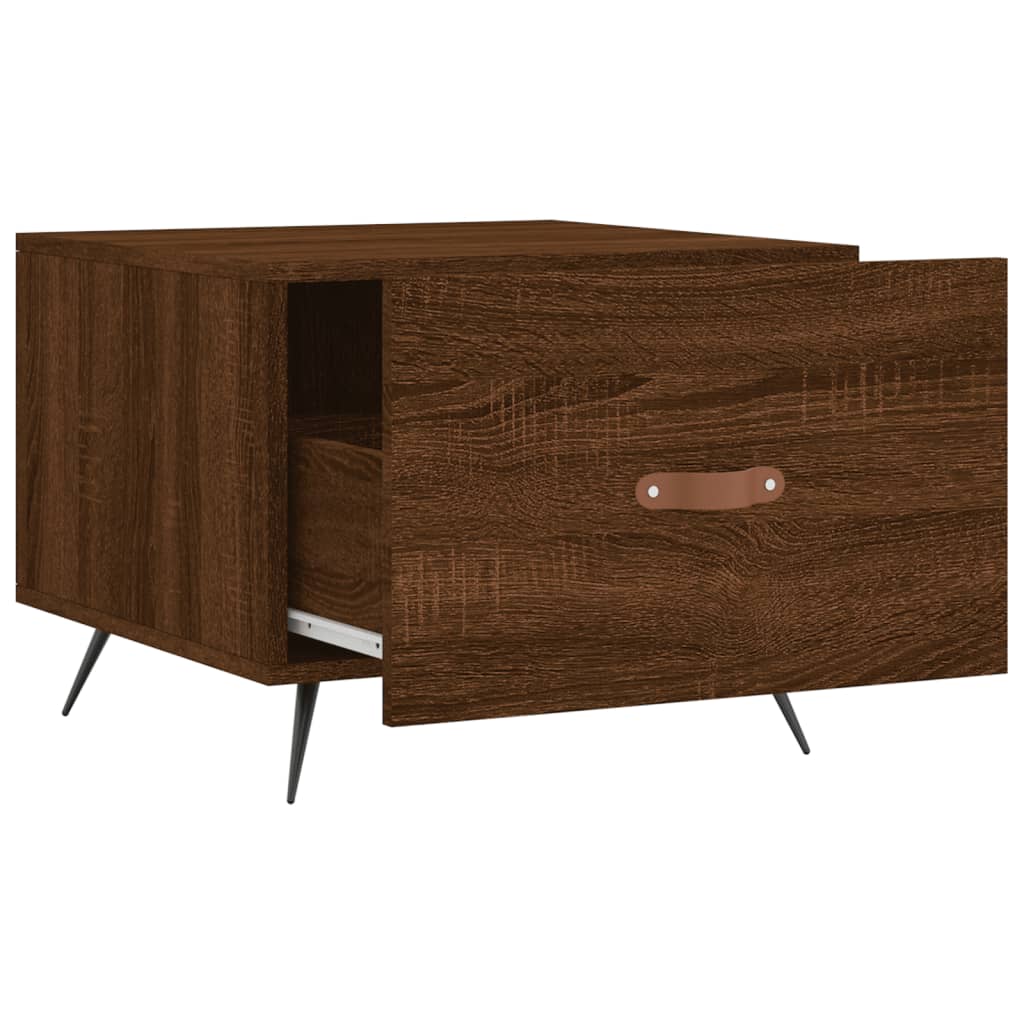 Tables basses 2 pcs chêne marron 50x50x40 cm bois d’ingénierie - Tables basses