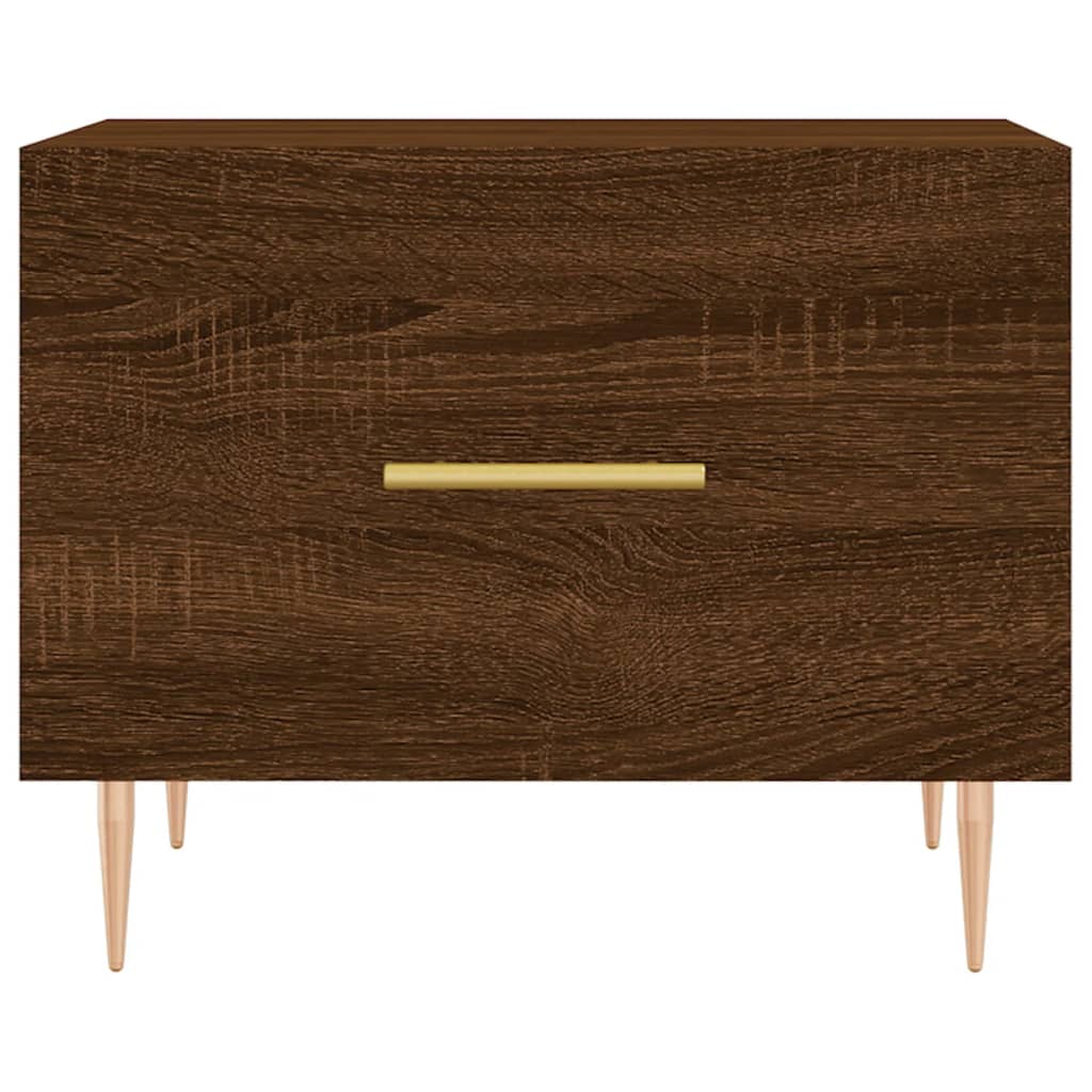 Tables basses 2 pcs chêne marron 50x50x40 cm bois d’ingénierie - Tables basses