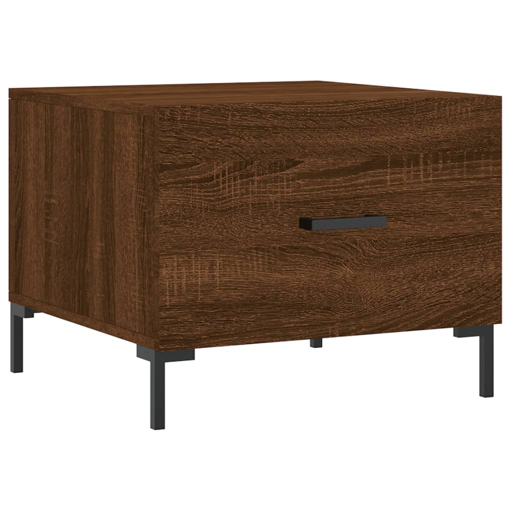 Tables basses 2 pcs chêne marron 50x50x40 cm bois d’ingénierie - Tables basses