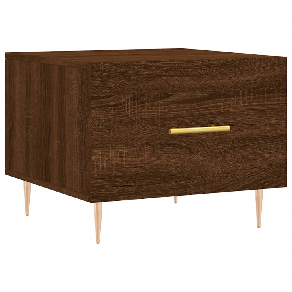 Tables basses 2 pcs chêne marron 50x50x40 cm bois d’ingénierie - Tables basses