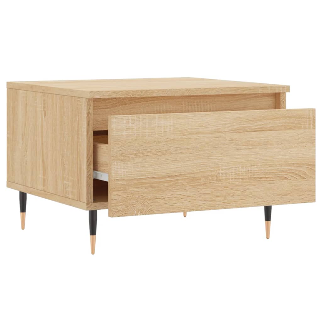 Tables basses 2 pcs chêne sonoma 50x46x35 cm bois d’ingénierie - Tables basses